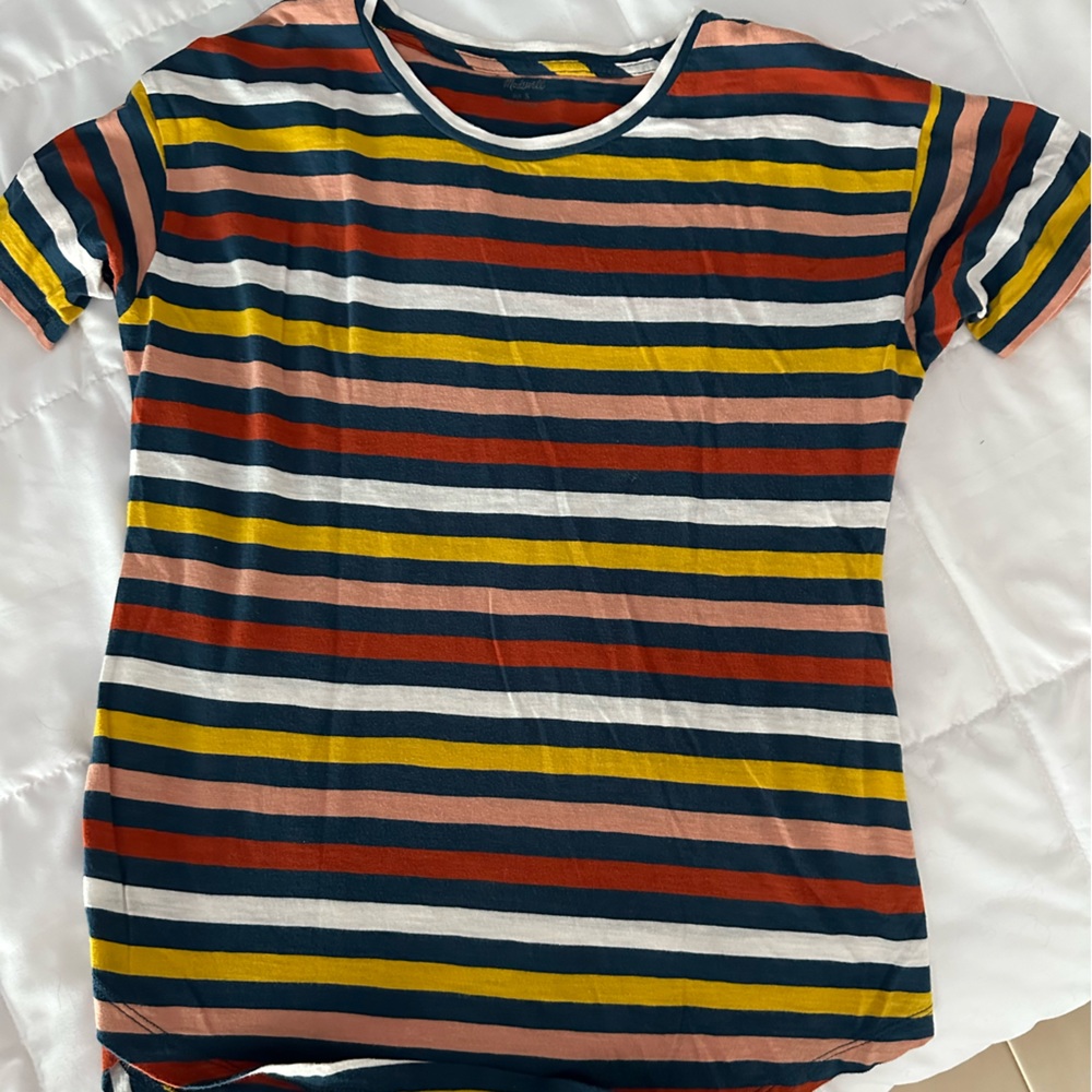 Madewell Multi stripe Tee Size S